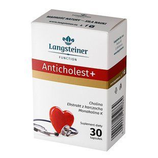 Дієтична Добавка "Антихолестерин+" Langsteiner, 30 капсул 344710 фото
