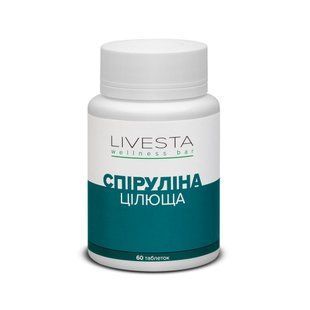 Дієтична добавка &laquo;Цілюща Спіруліна&raquo; LIVESTA, 60 таблеток 114716 фото